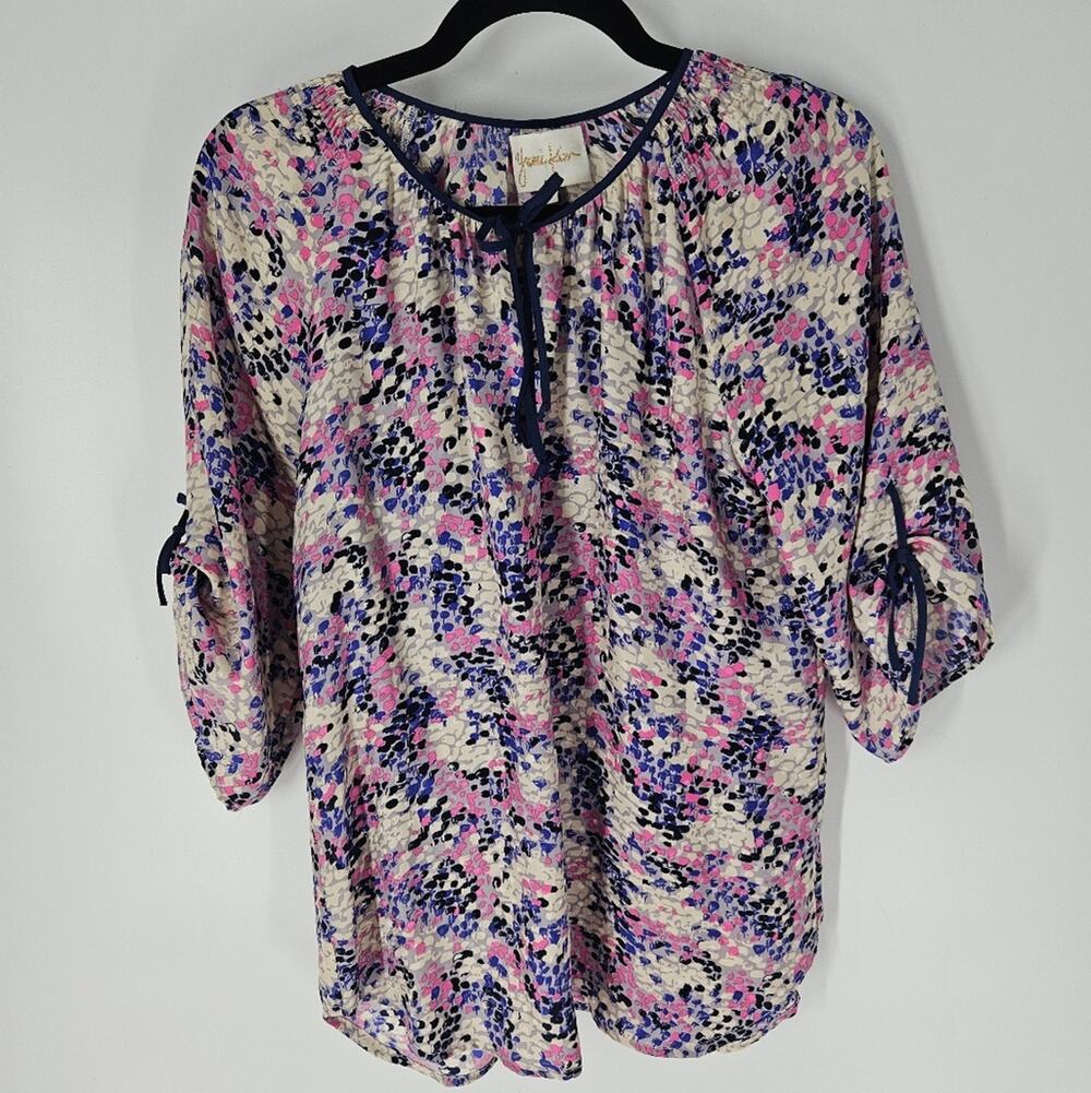 Yumi Kim Multicolor Silk Joey Boho Blouse S